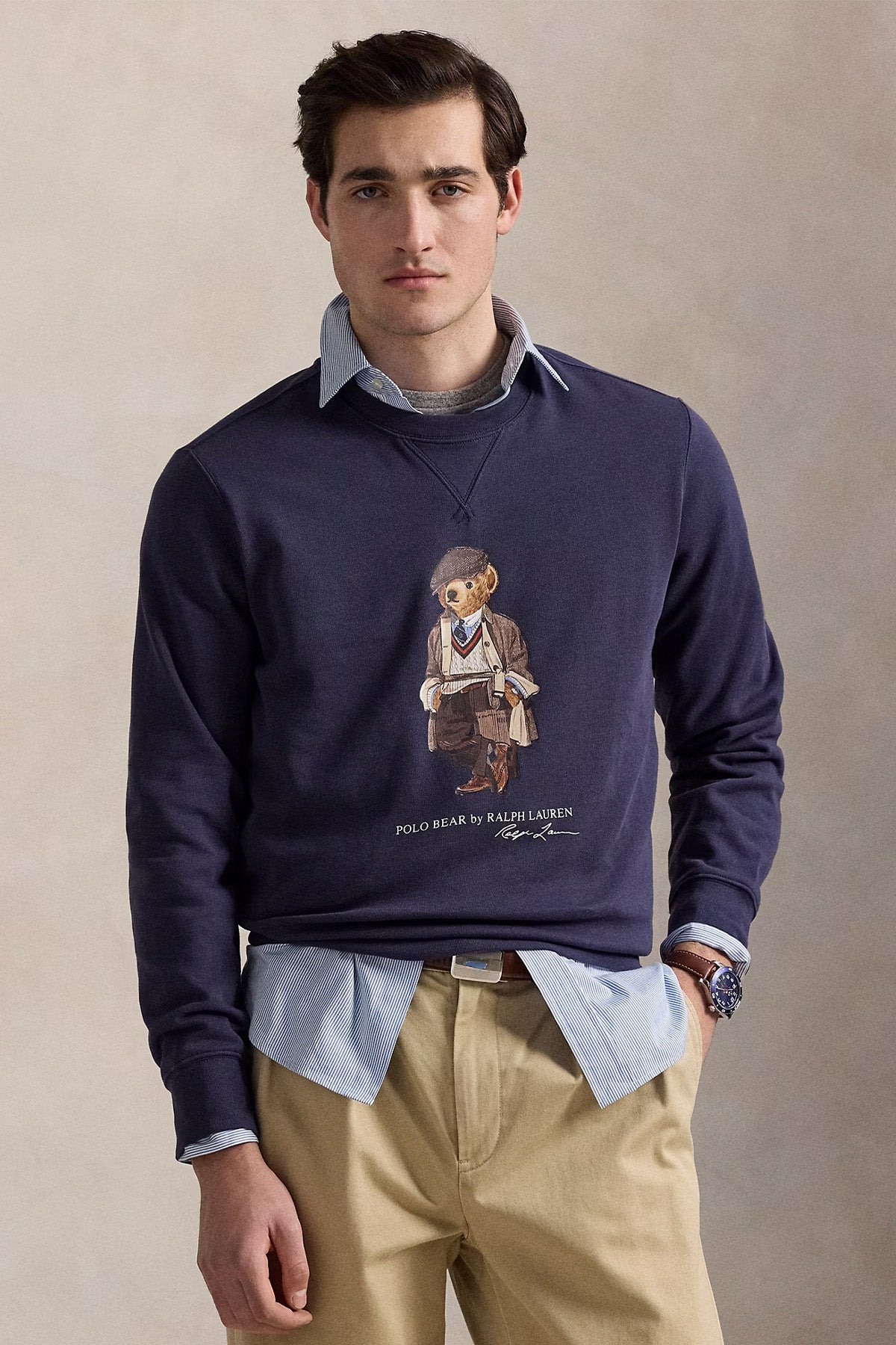 Polo Ralph Lauren Polo Bear Yuvarlak Yaka Şardonlu Sweatshirt