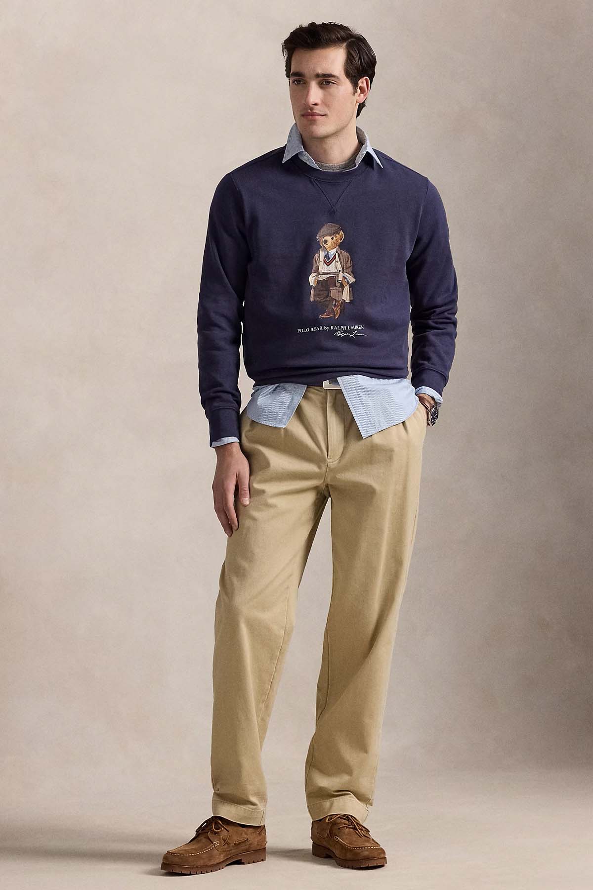 Polo Ralph Lauren Polo Bear Yuvarlak Yaka Şardonlu Sweatshirt