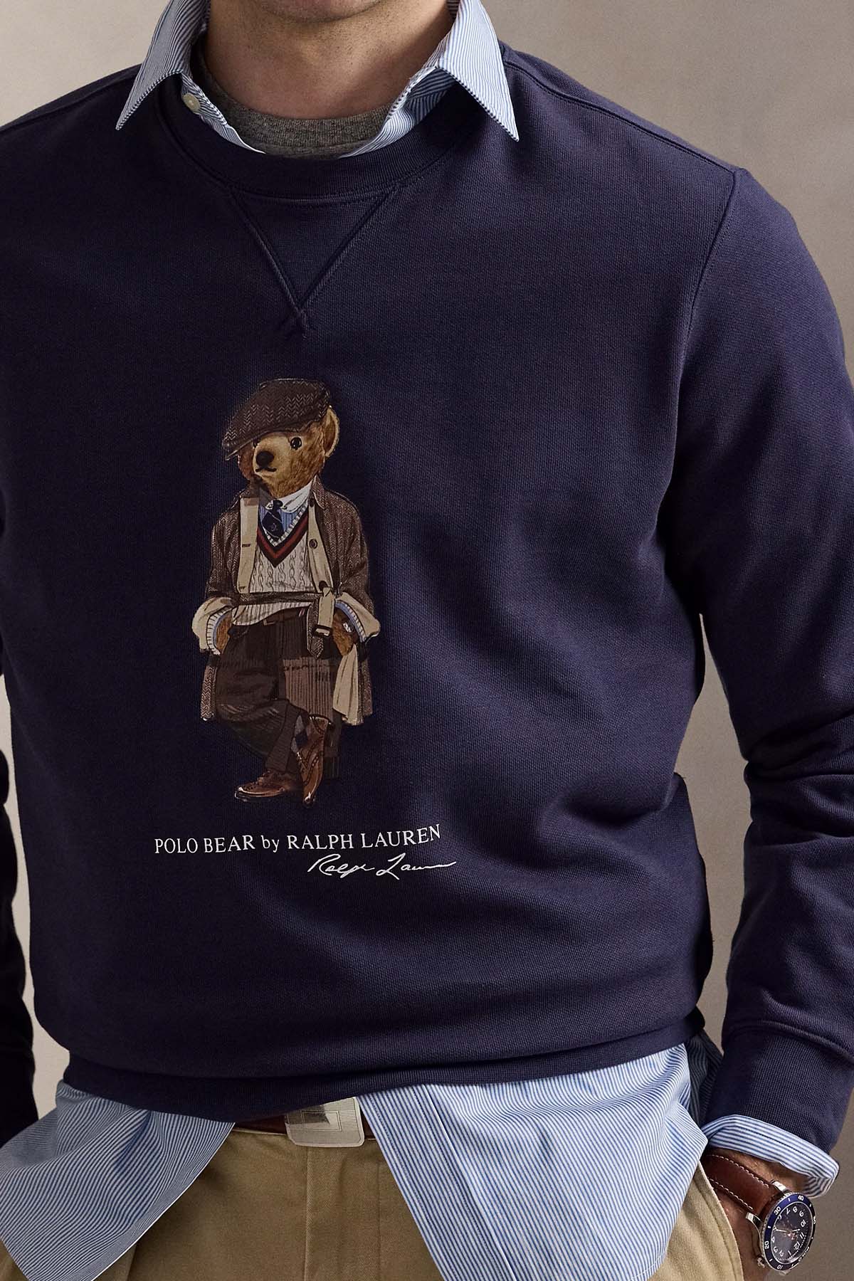 Polo Ralph Lauren Polo Bear Yuvarlak Yaka Şardonlu Sweatshirt