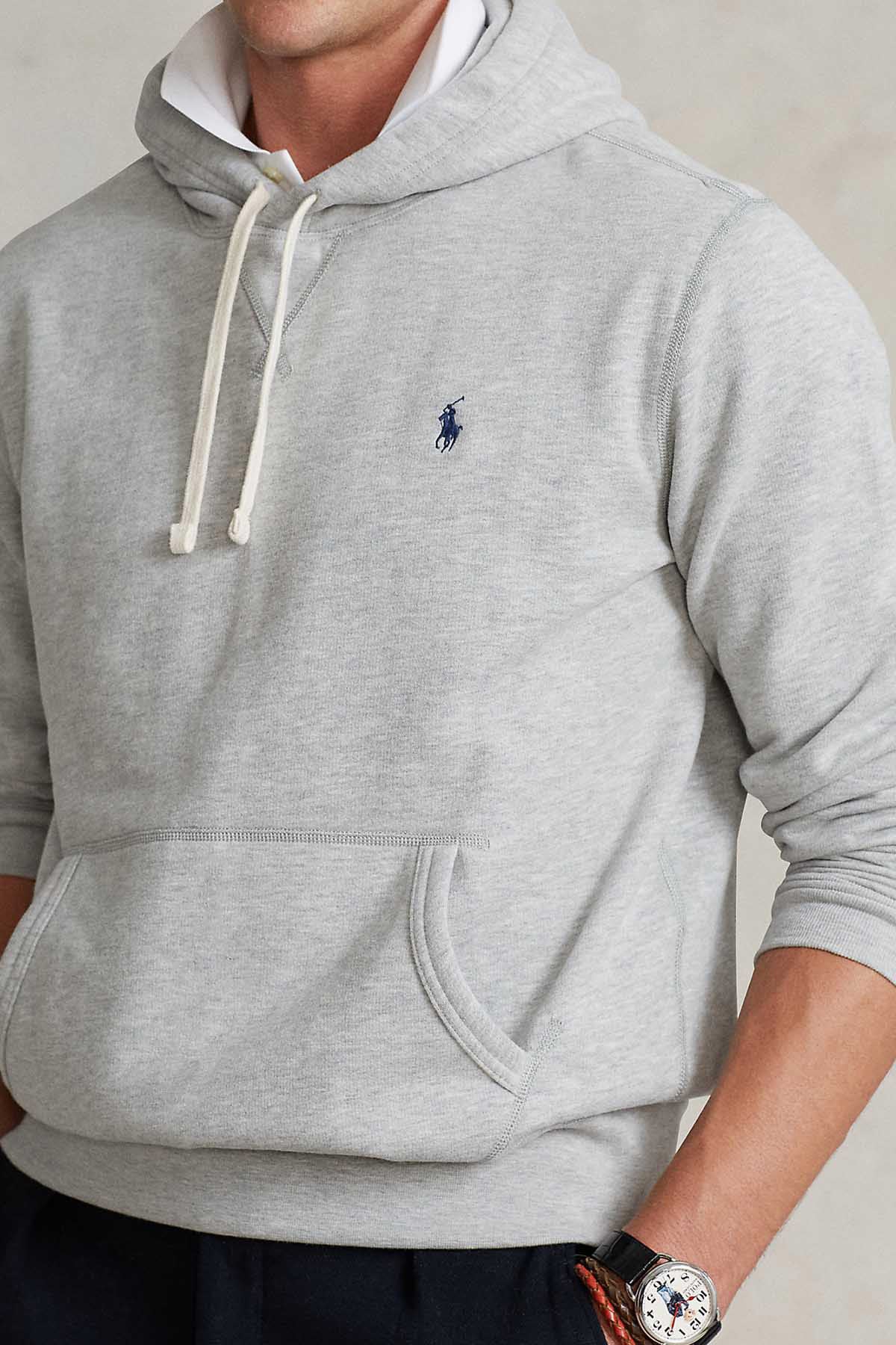 Polo Ralph Lauren Şardonlu Kapüşonlu Sweatshirt-Sweatshirt-Libas