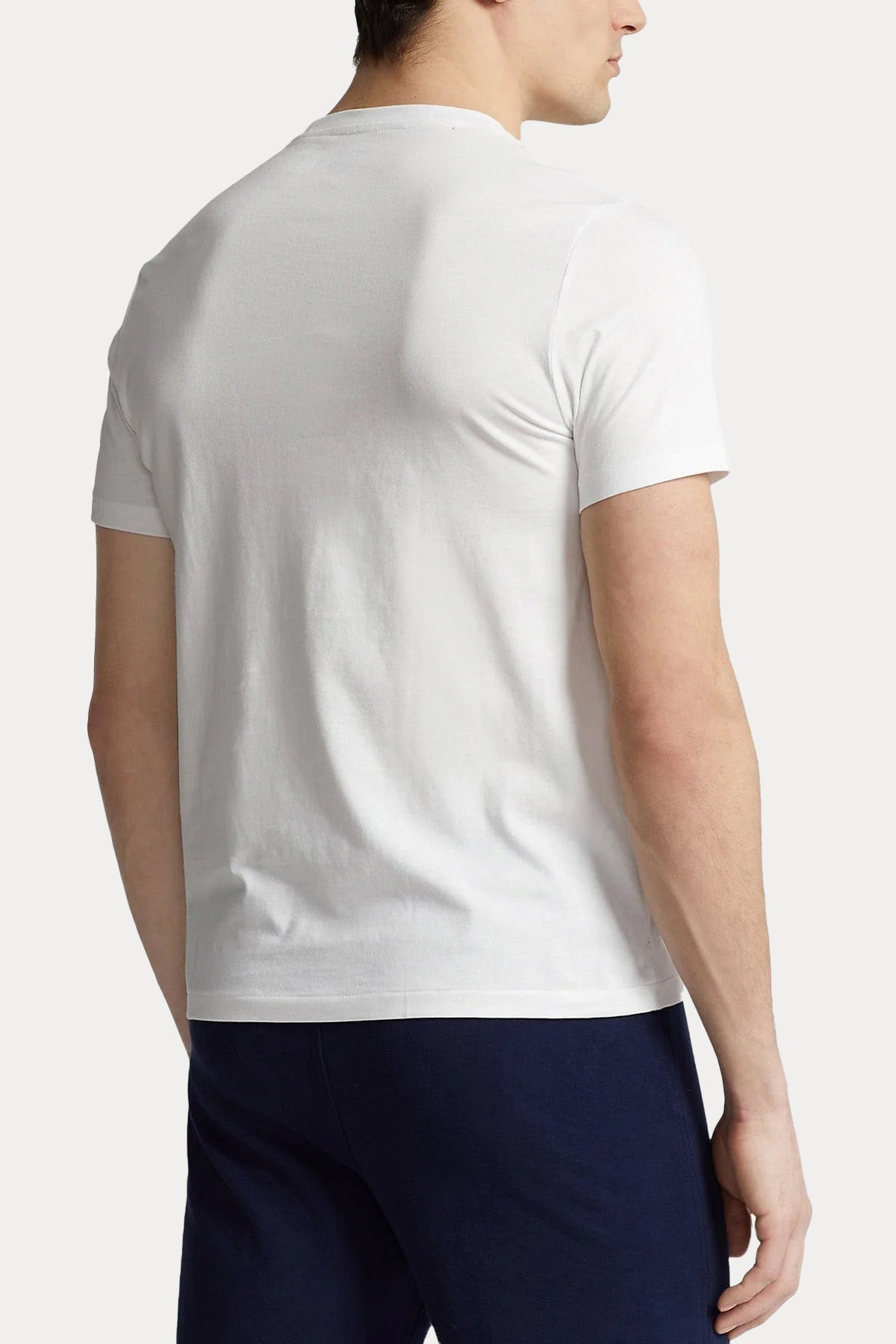 Polo Ralph Lauren Custom Fit Yuvarlak Yaka Logolu T-shirt