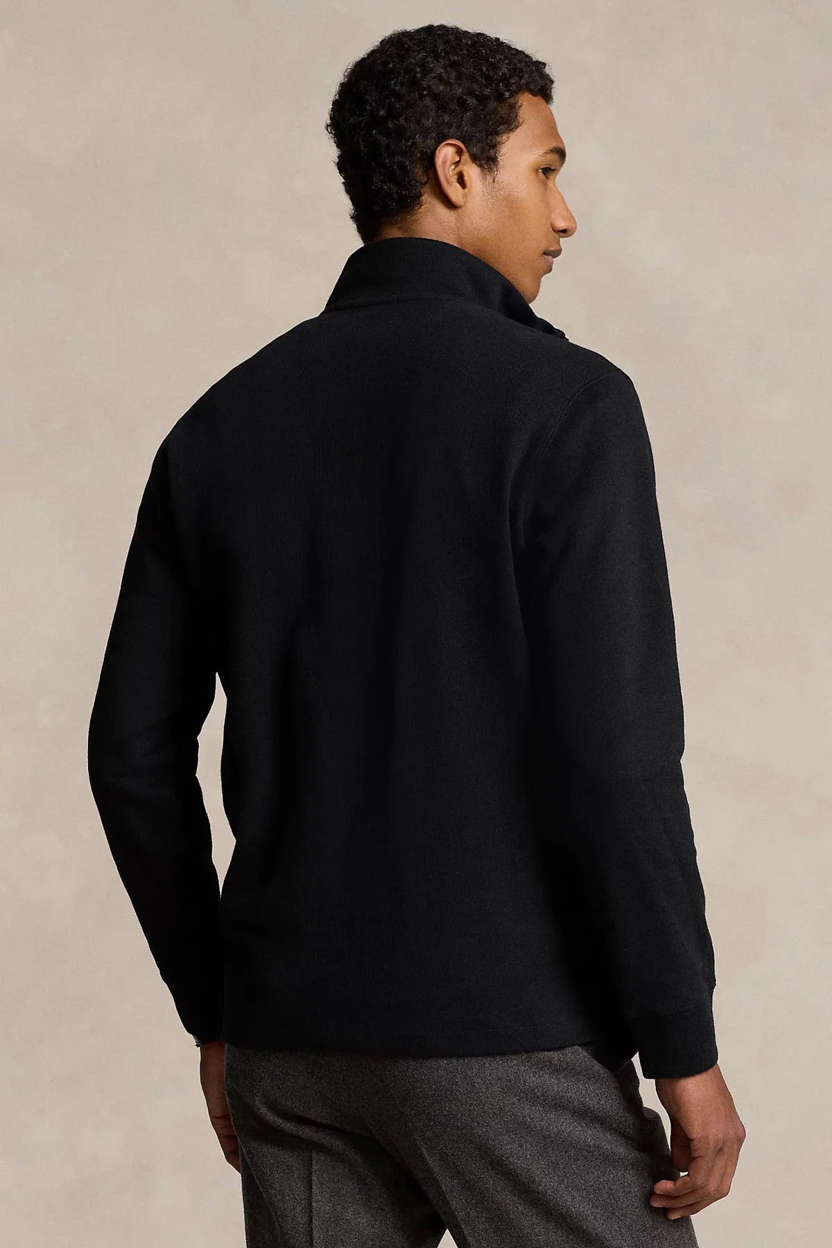 Polo Ralph Lauren Estate Rib Dik Yaka Yarım Fermuarlı Sweatshirt-Sweatshirt-Libas
