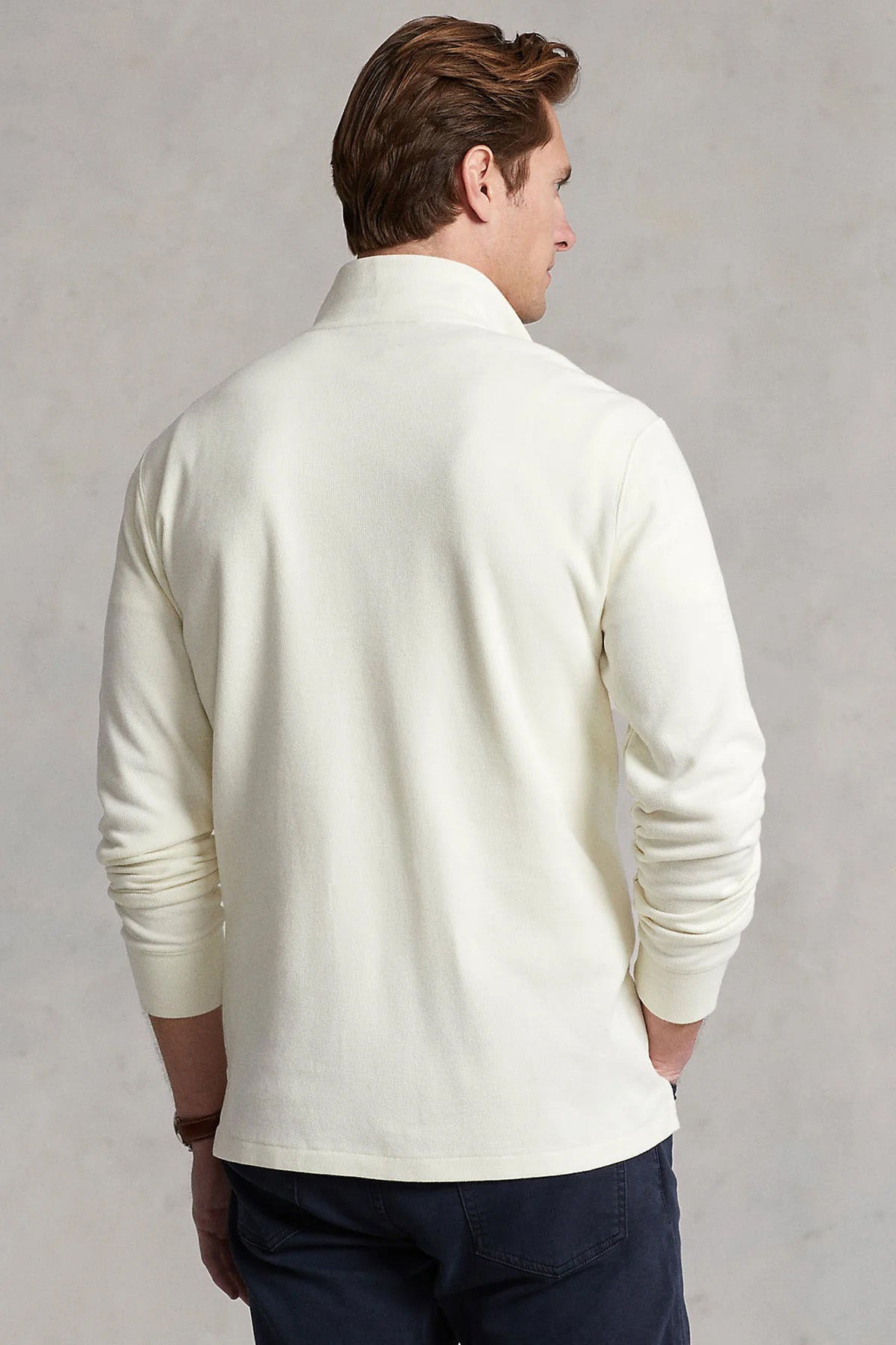 Polo Ralph Lauren Estate Rib Dik Yaka Yarım Fermuarlı Sweatshirt