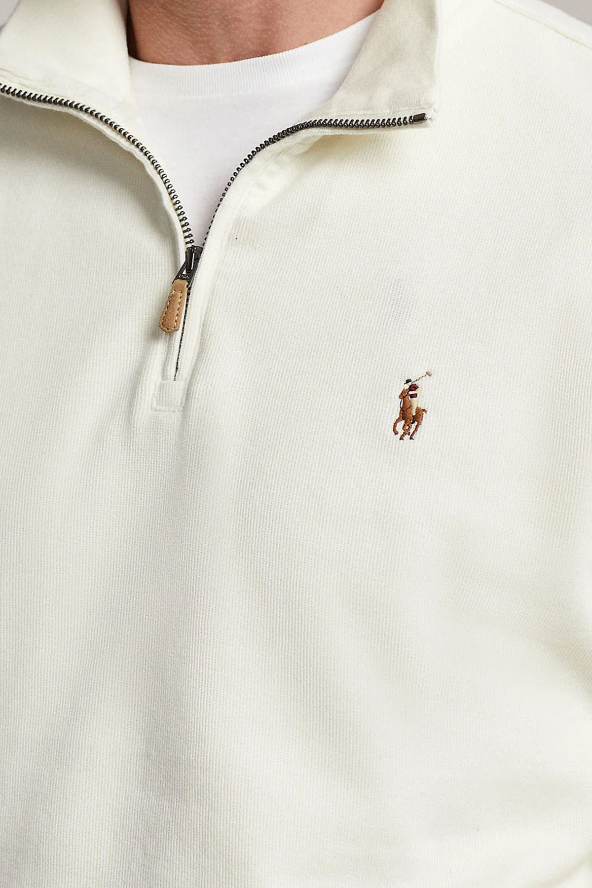 Polo Ralph Lauren Estate Rib Dik Yaka Yarım Fermuarlı Sweatshirt