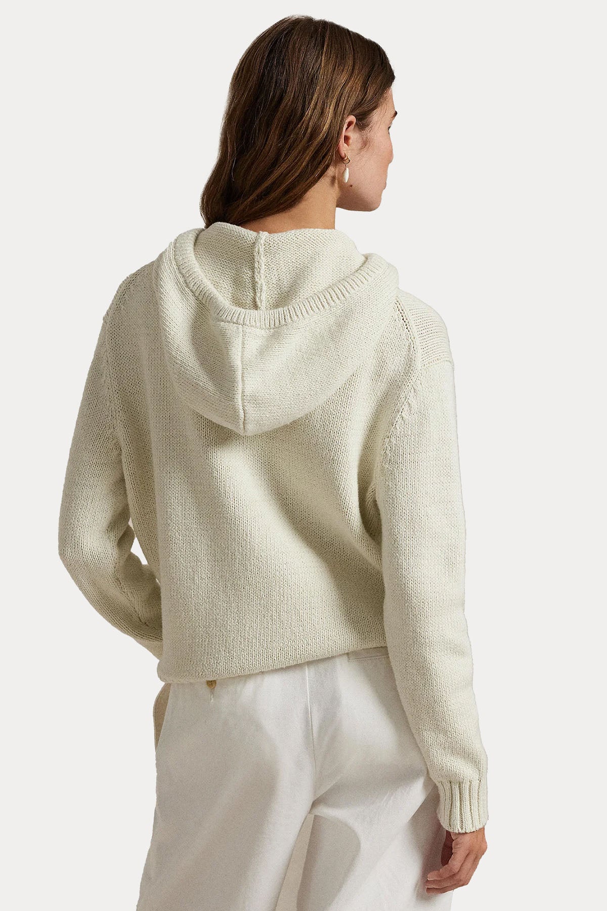 Polo Ralph Lauren Relaxed Fit Kapüşonlu Polo Bear Örgü Triko