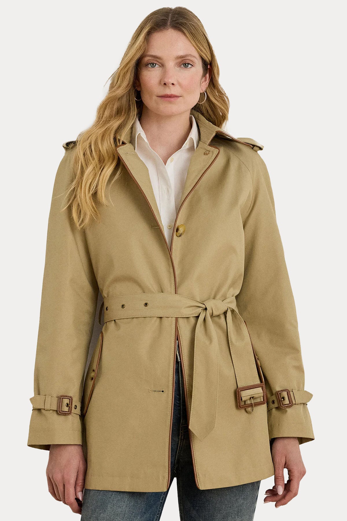 Polo Ralph Lauren Kruvaze Kemerli Trençkot