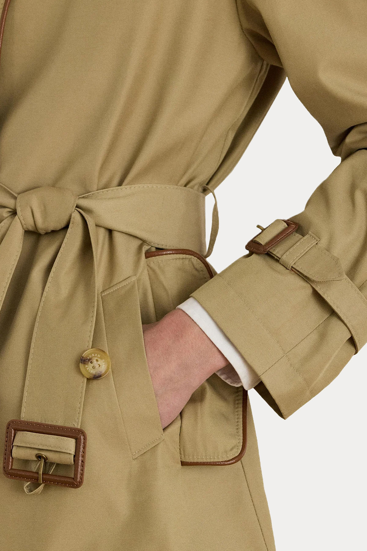 Polo Ralph Lauren Kruvaze Kemerli Trençkot