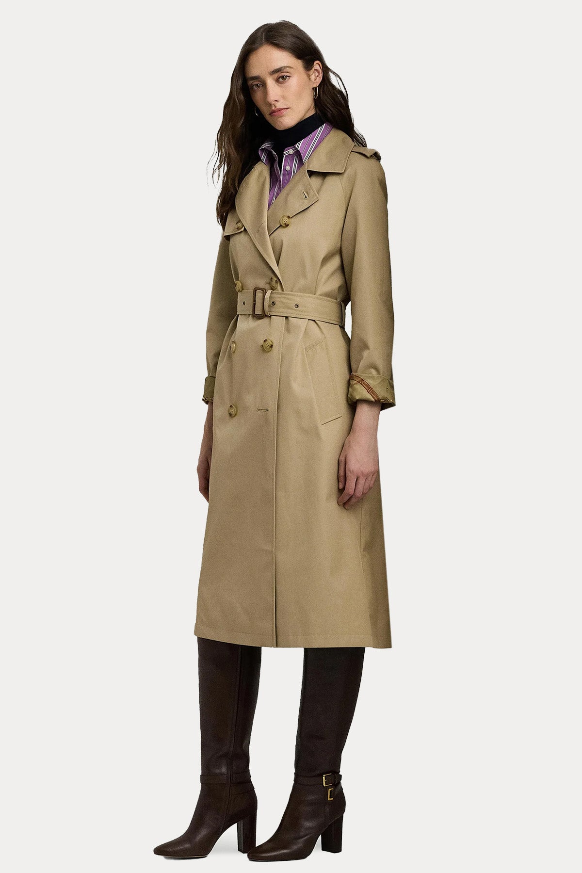 Polo Ralph Lauren Kruvaze Kemerli Trençkot