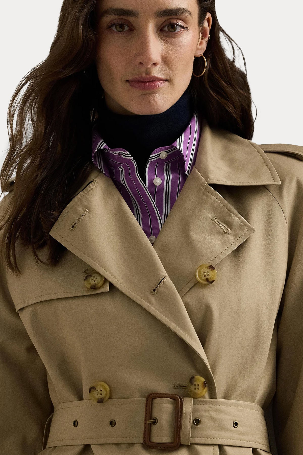 Polo Ralph Lauren Kruvaze Kemerli Trençkot-Trençkot-Libas