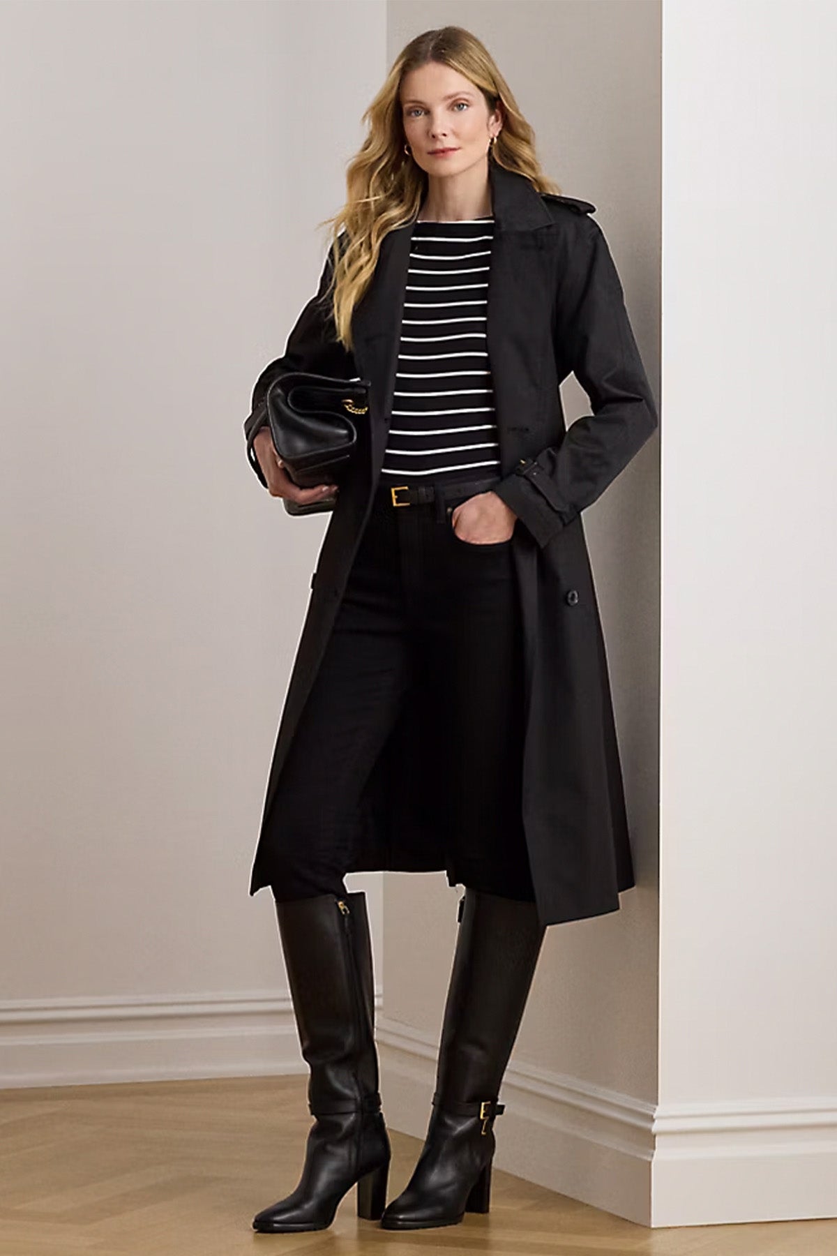 Polo Ralph Lauren Kruvaze Kemerli Trençkot