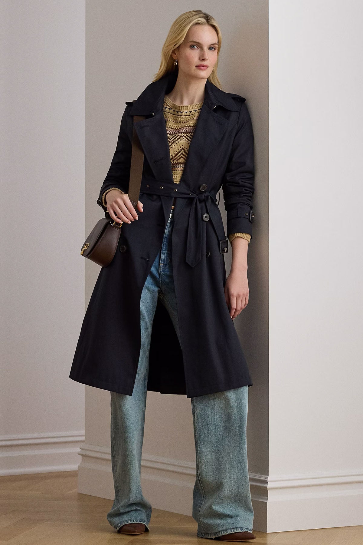 Polo Ralph Lauren Kruvaze Kemerli Trençkot