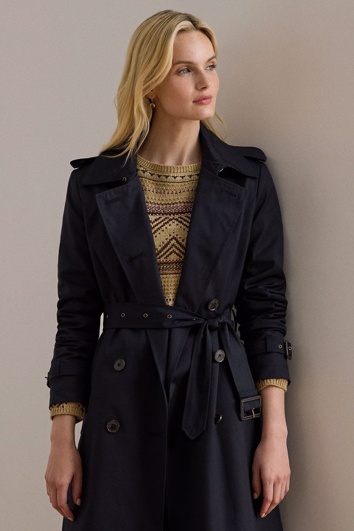 Polo Ralph Lauren Kruvaze Kemerli Trençkot