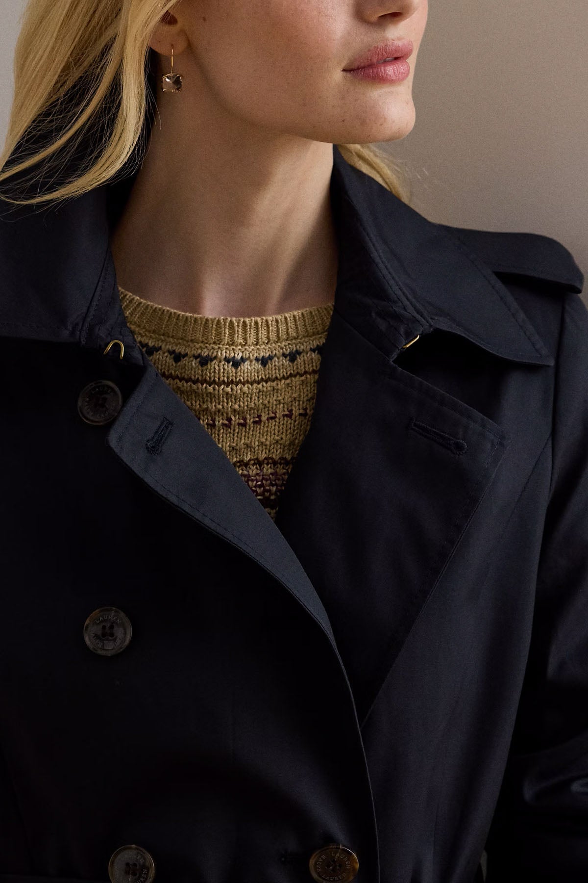 Polo Ralph Lauren Kruvaze Kemerli Trençkot