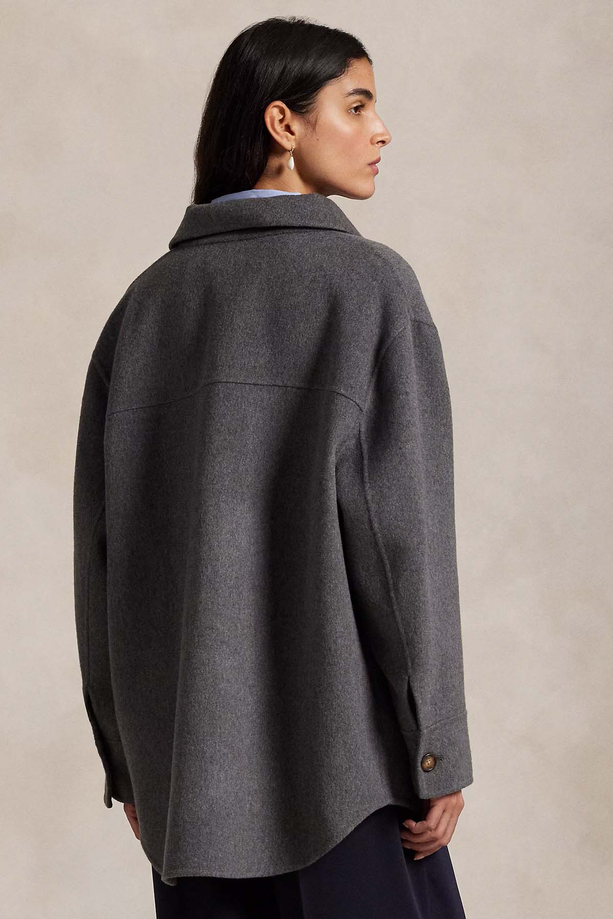 Polo Ralph Lauren Geniş Kesim Yün Gömlek Ceket