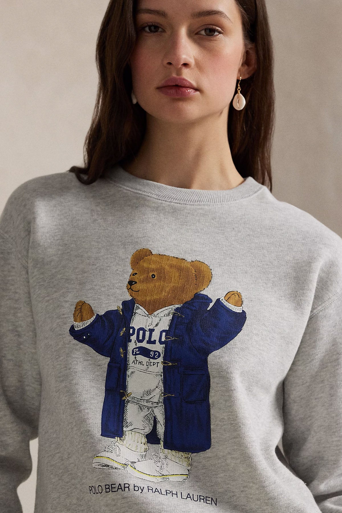 Polo Ralph Lauren Relaxed Fit Polo Bear Şardonlu Sweatshirt