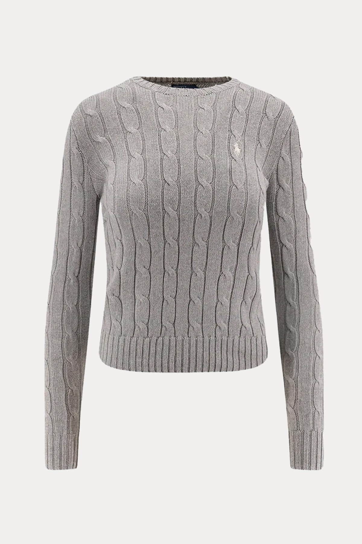 Polo Ralph Lauren Slim Fit Yuvarlak Yaka Saç Örgü Triko