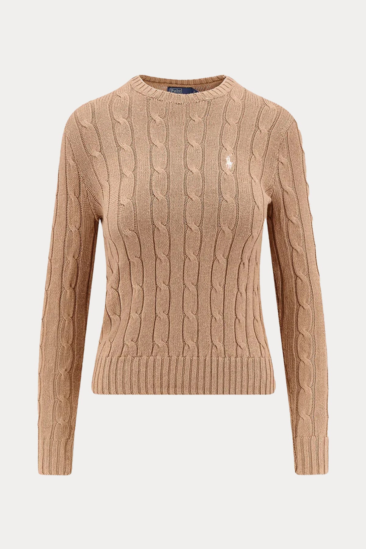 Polo Ralph Lauren Slim Fit Yuvarlak Yaka Saç Örgü Triko