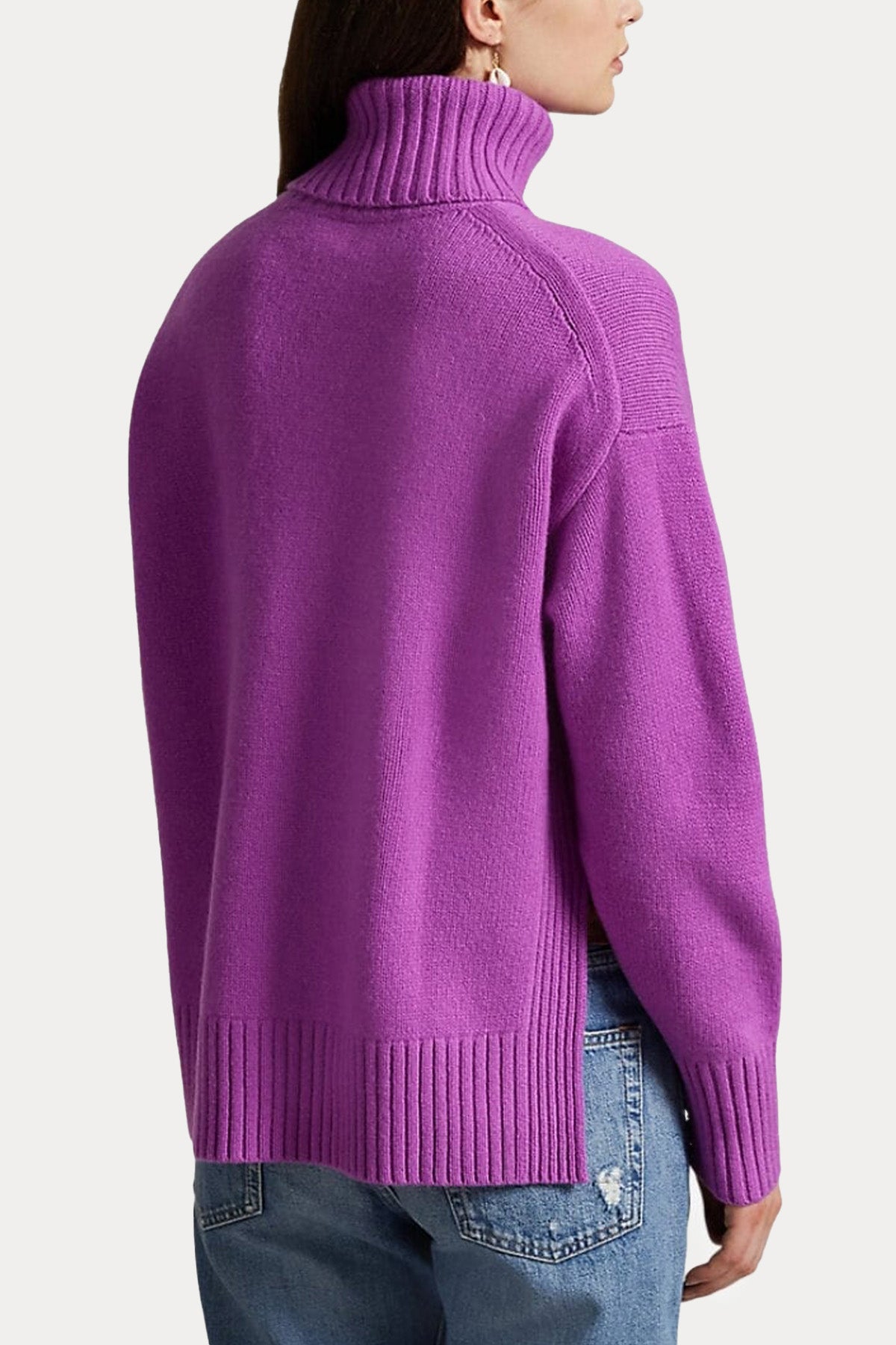 Polo Ralph Lauren Relaxed Fit Balıkçı Yaka Yün Örgü Triko