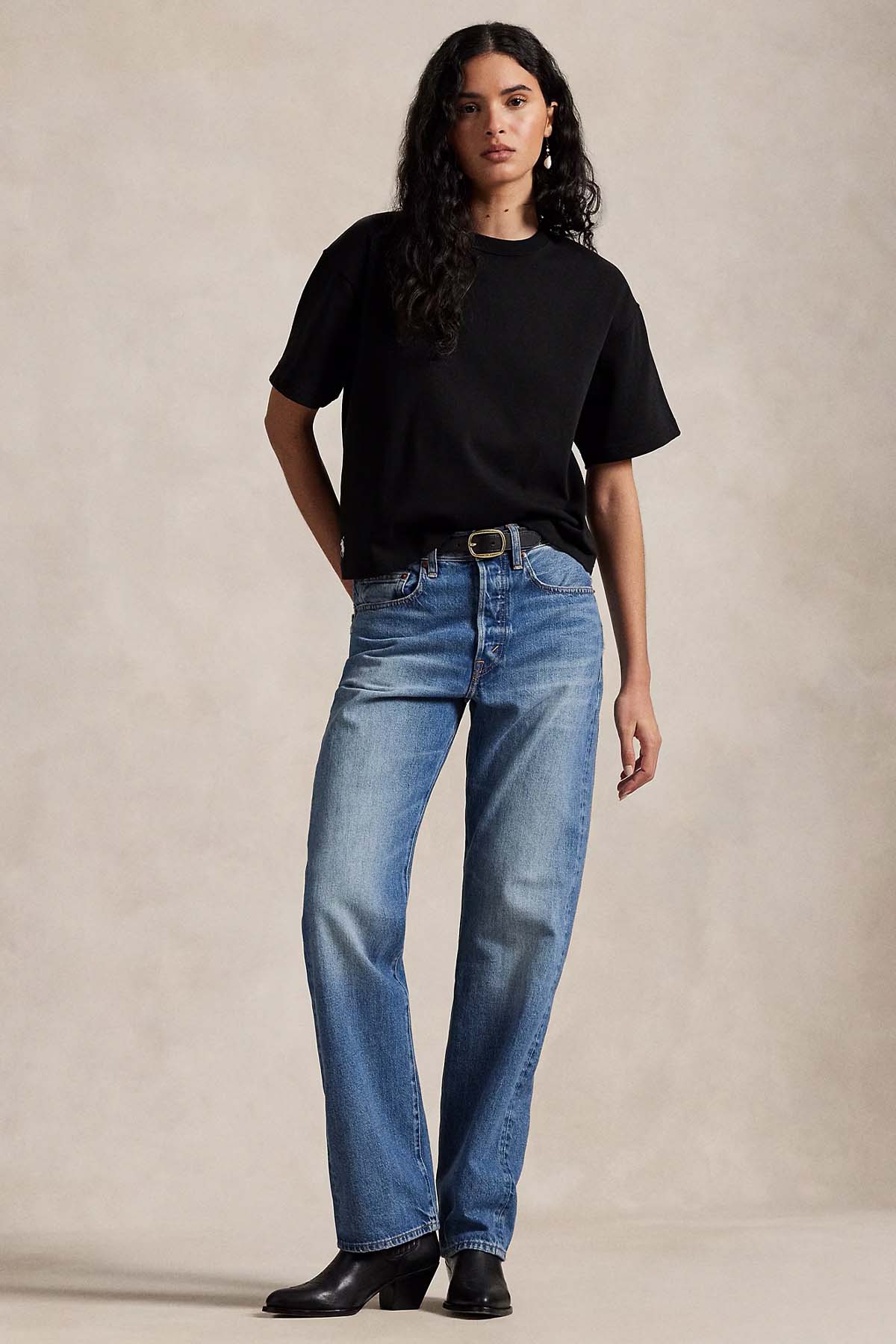 Polo Ralph Lauren Relaxed Crop Fit Pony Logolu T-shirt