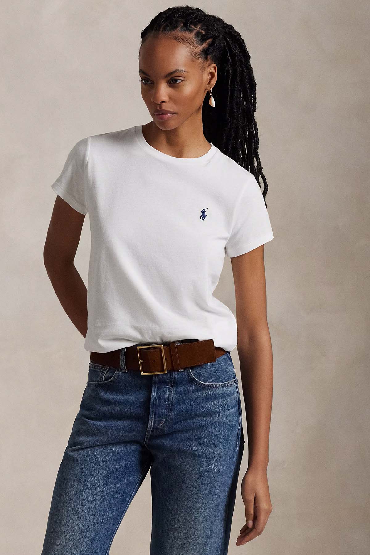 Polo Ralph Lauren Custom Fit Yuvarlak Yaka T-shirt