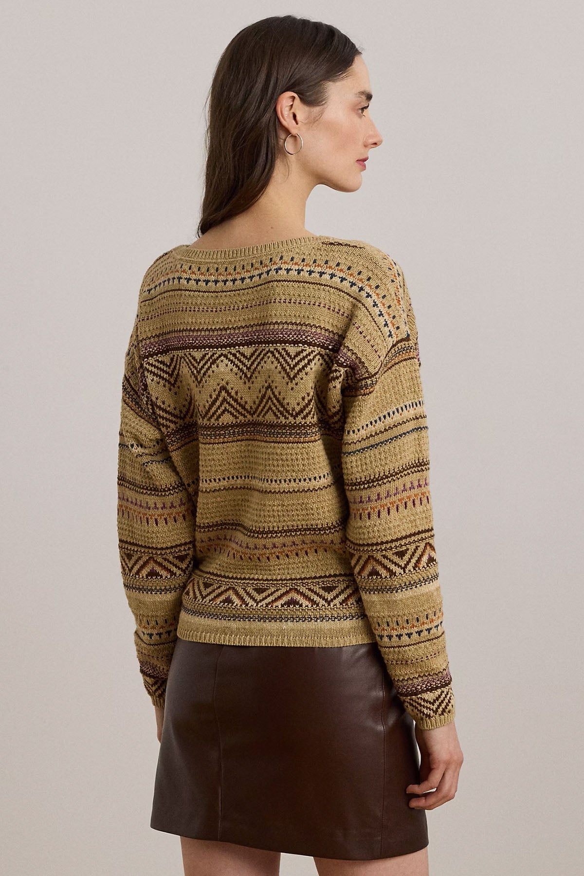 Polo Ralph Lauren Relaxed Fit Örgü Keten Triko