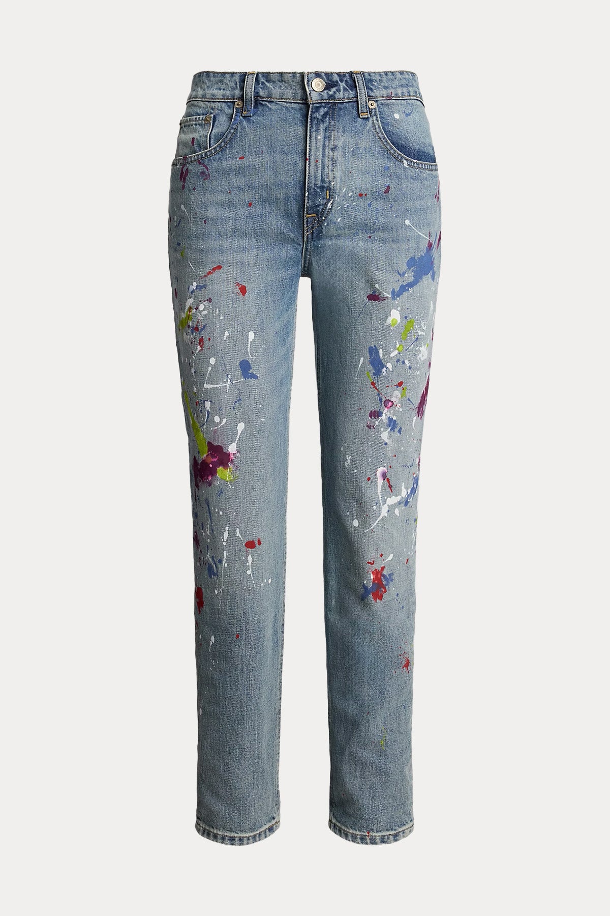 Polo Ralph Lauren Boyfriend Tapered Fit Renk Bloklu Jeans