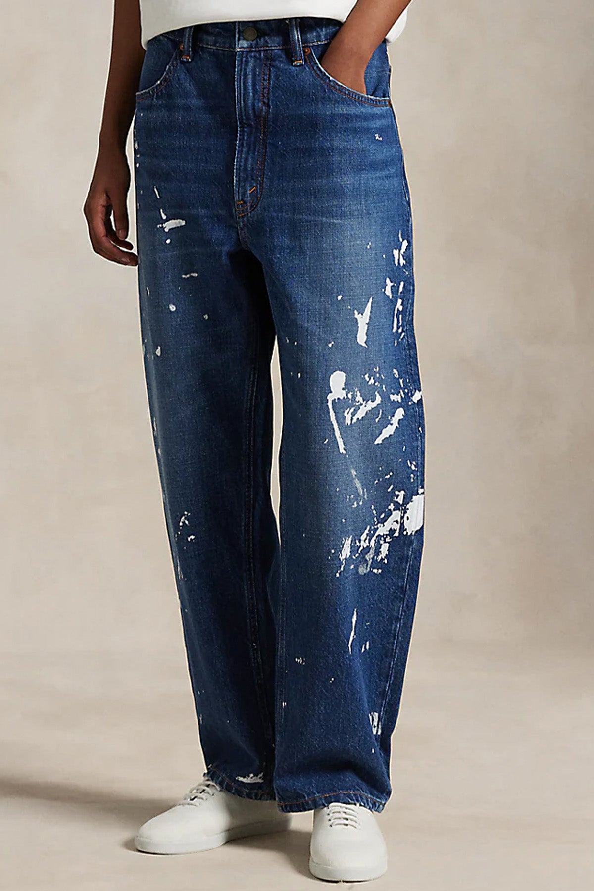 Polo Ralph Lauren Straight Fit Boya Efektli Jeans