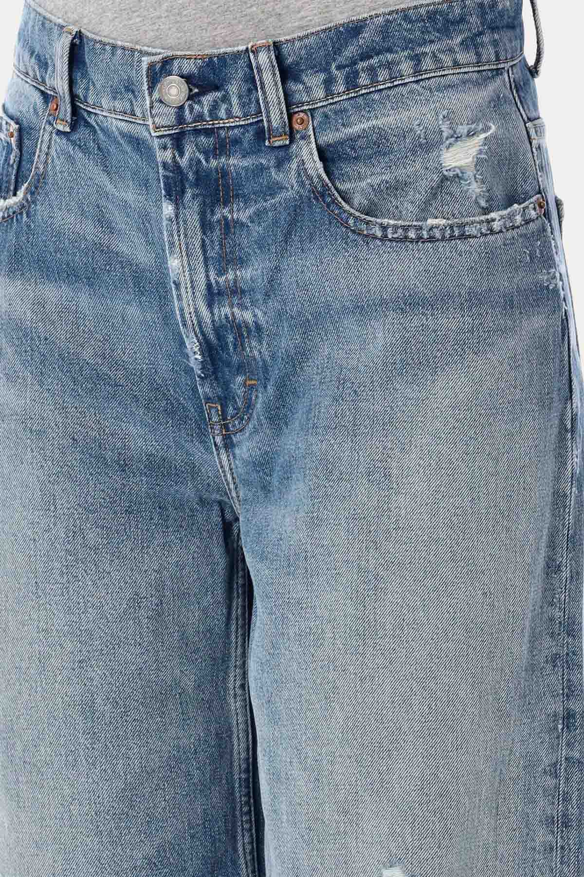 Polo Ralph Lauren Straight Fit Dizi Yırtık Yıkamalı Jeans