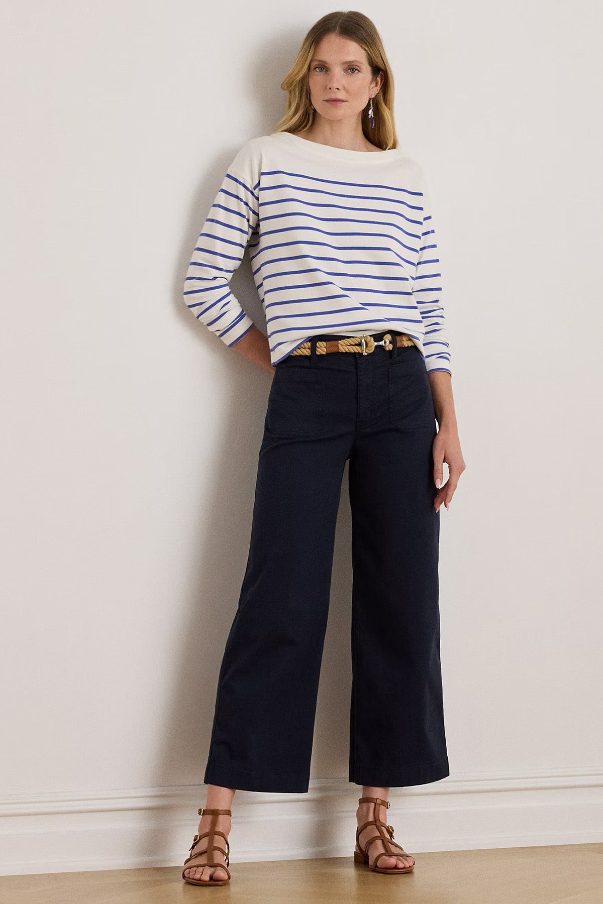 Polo Ralph Lauren Straight Fit Crop Paça Pantolon