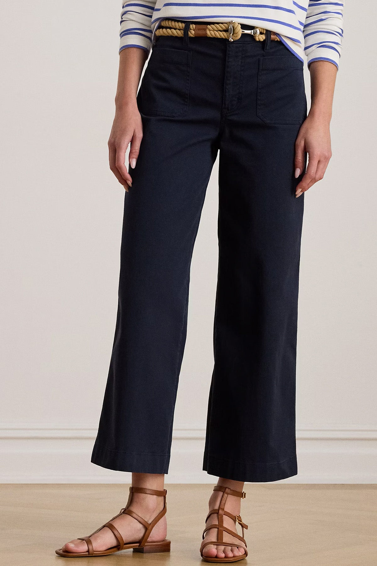 Polo Ralph Lauren Straight Fit Crop Paça Pantolon