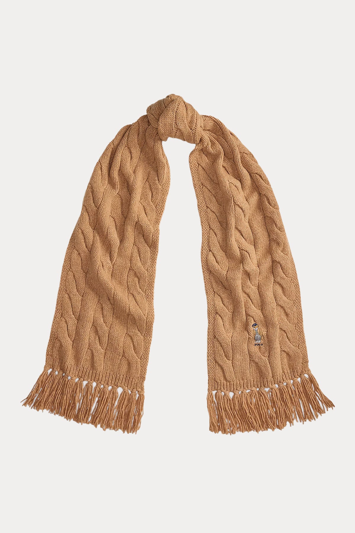 Polo Ralph Lauren Polo Bear Saç Örgü Yün Atkı