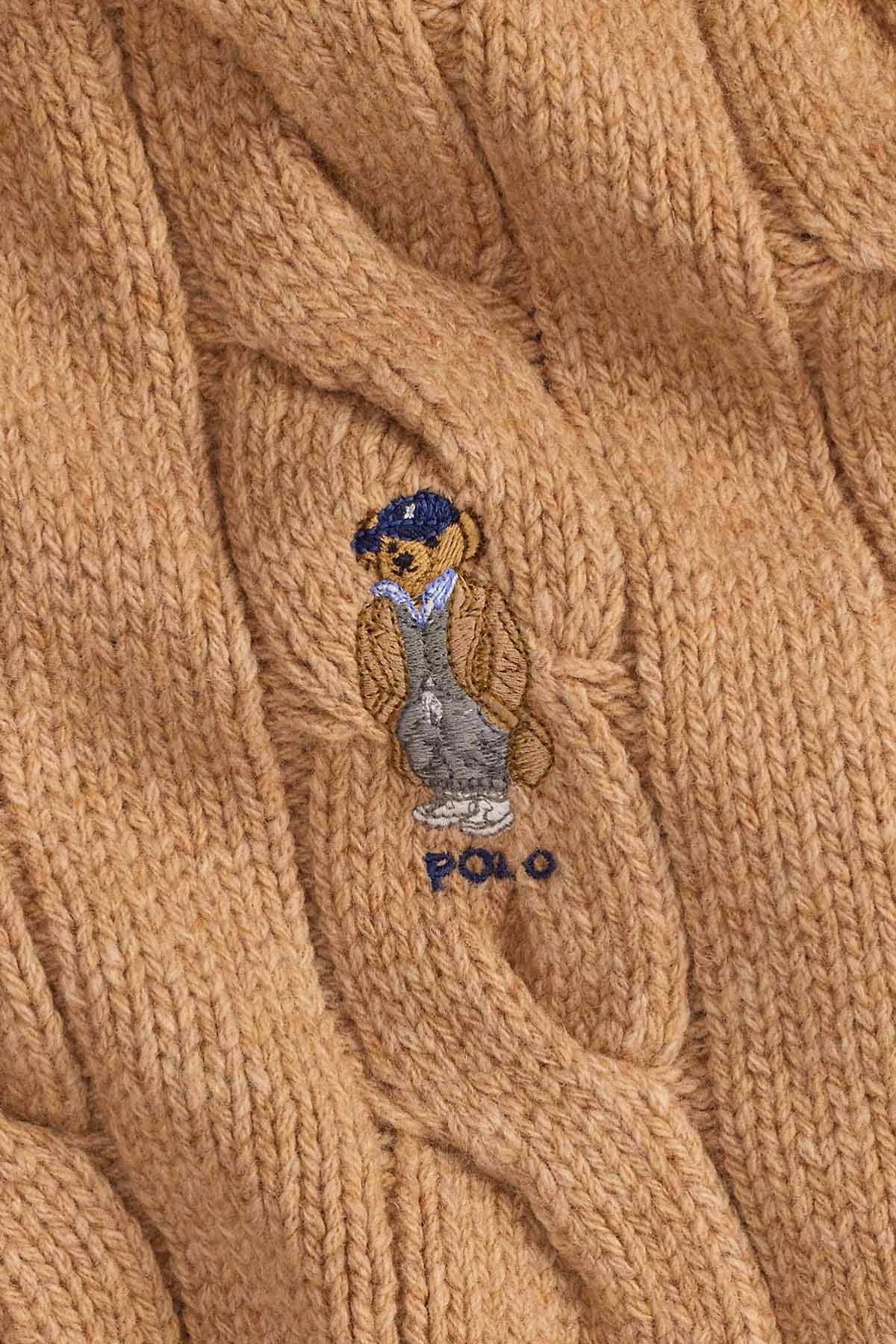 Polo Ralph Lauren Polo Bear Saç Örgü Yün Atkı