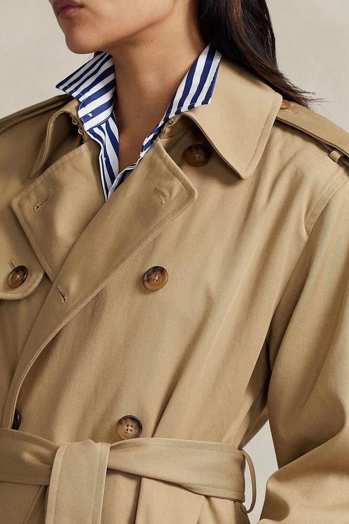 Polo Ralph Lauren Kruvaze Kemerli Trençkot