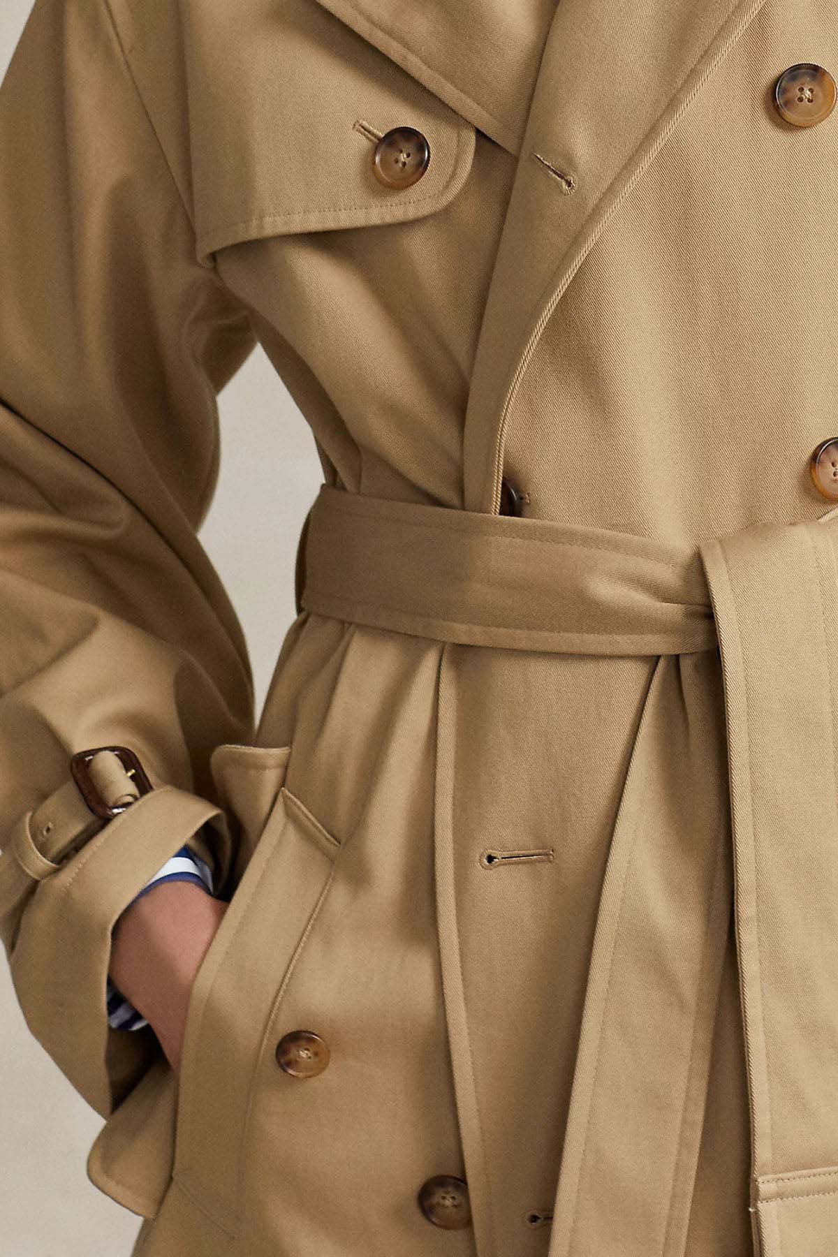 Polo Ralph Lauren Kruvaze Kemerli Trençkot