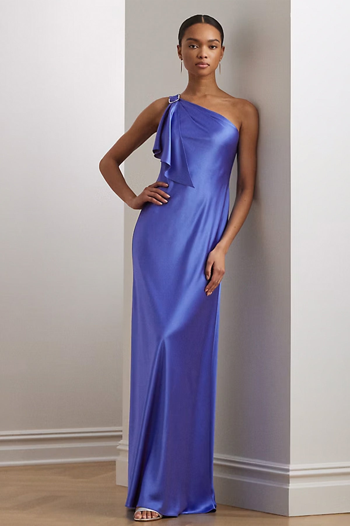 Polo Ralph Lauren Tek Omuz Maxi Abiye Elbise