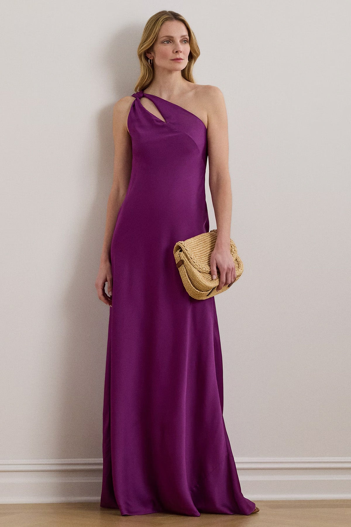 Polo Ralph Lauren Tek Omuz Maxi Abiye Elbise