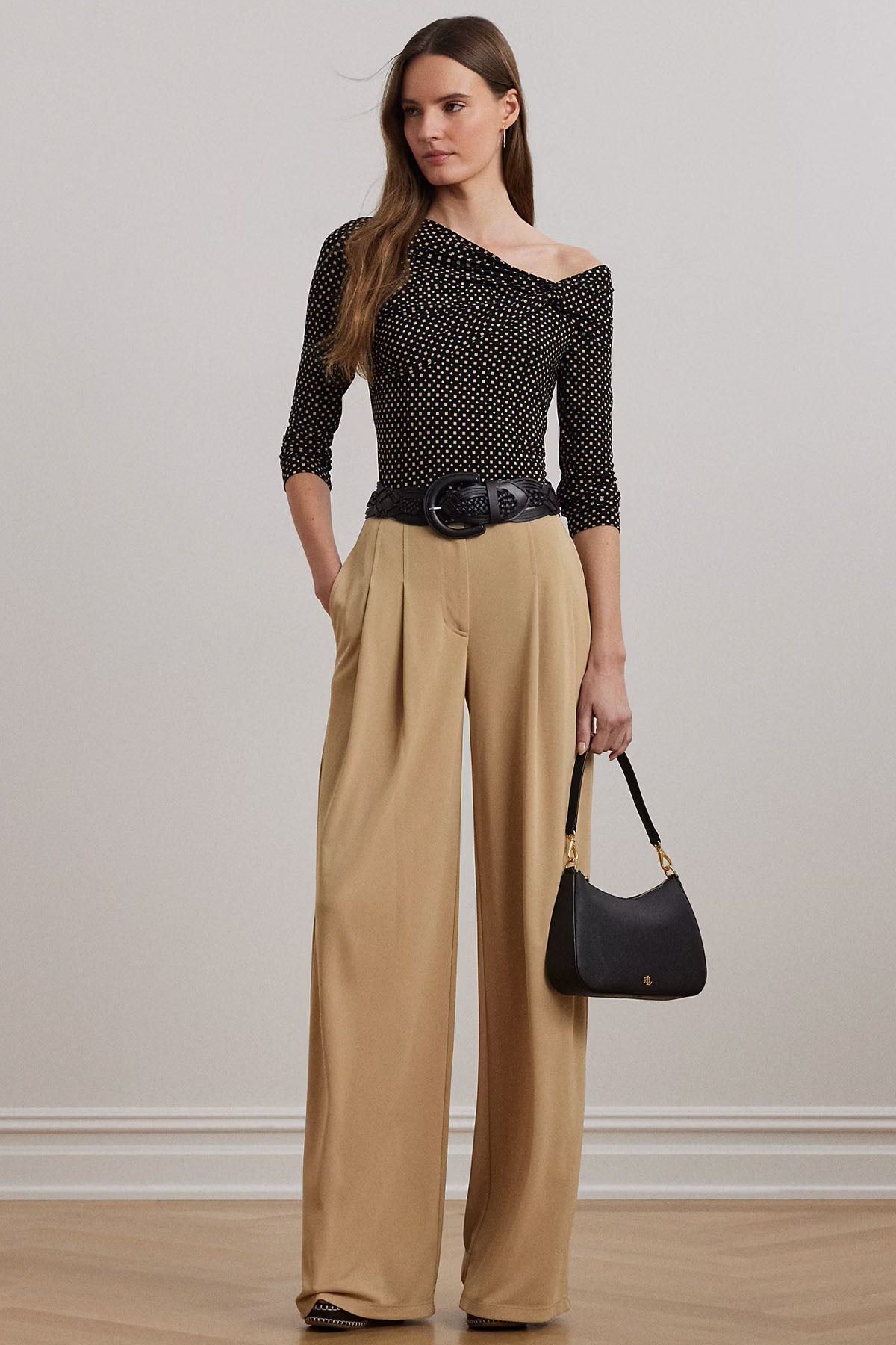 Polo Ralph Lauren Geometrik Desenli Streç Bluz