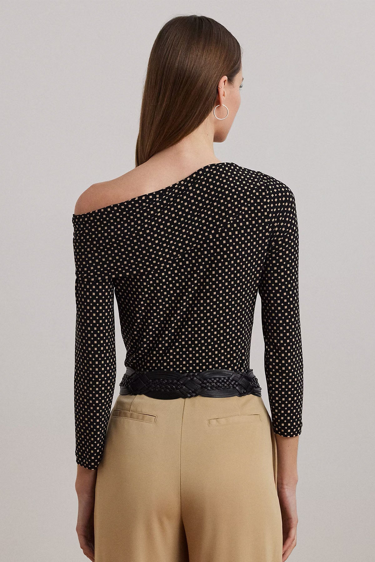 Polo Ralph Lauren Geometrik Desenli Streç Bluz