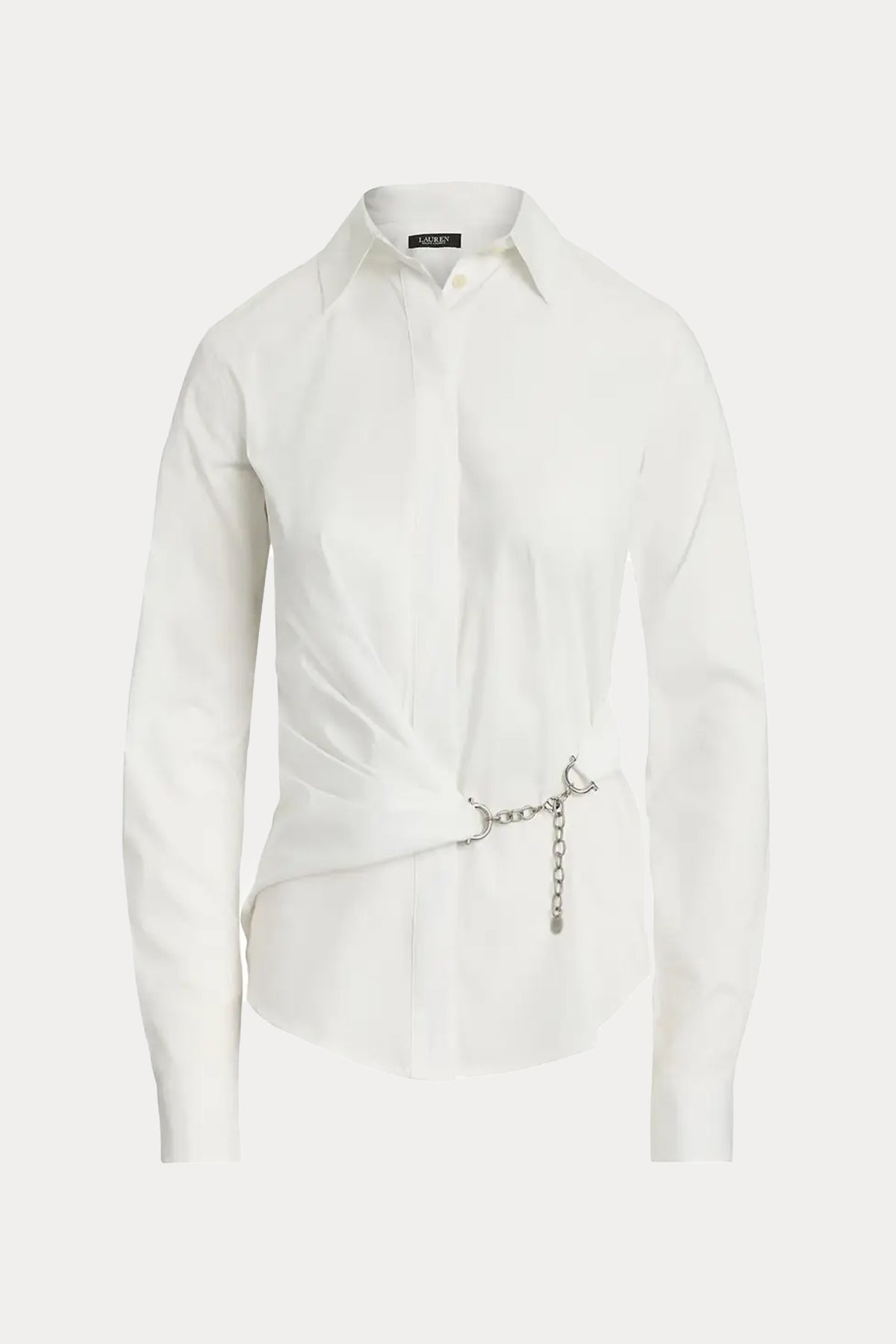 Polo Ralph Lauren Kruvaze Zincir Aksesuarlı Streç Gömlek