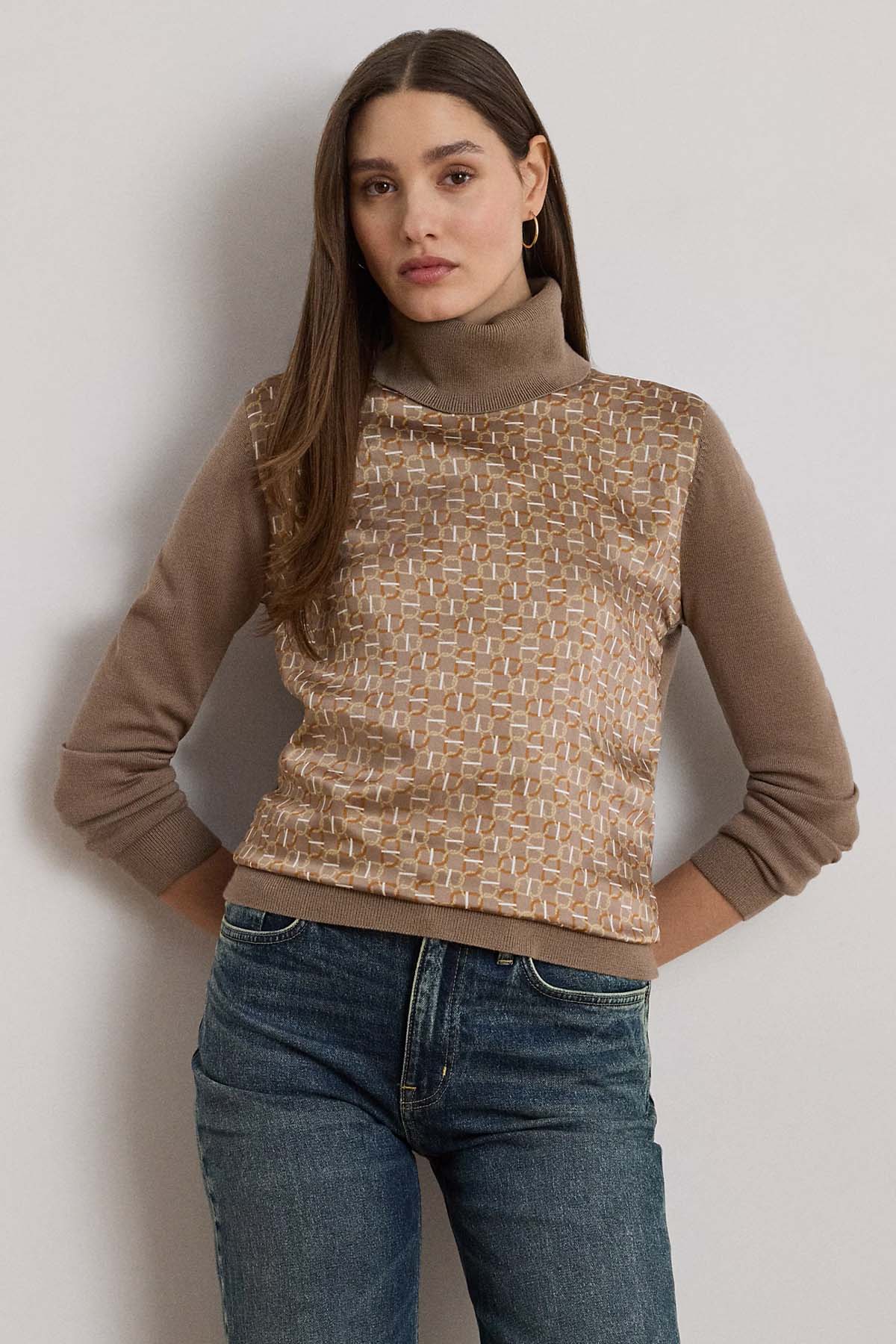 Polo Ralph Lauren Slim Fit Balıkçı Yaka Örgü Yün Triko