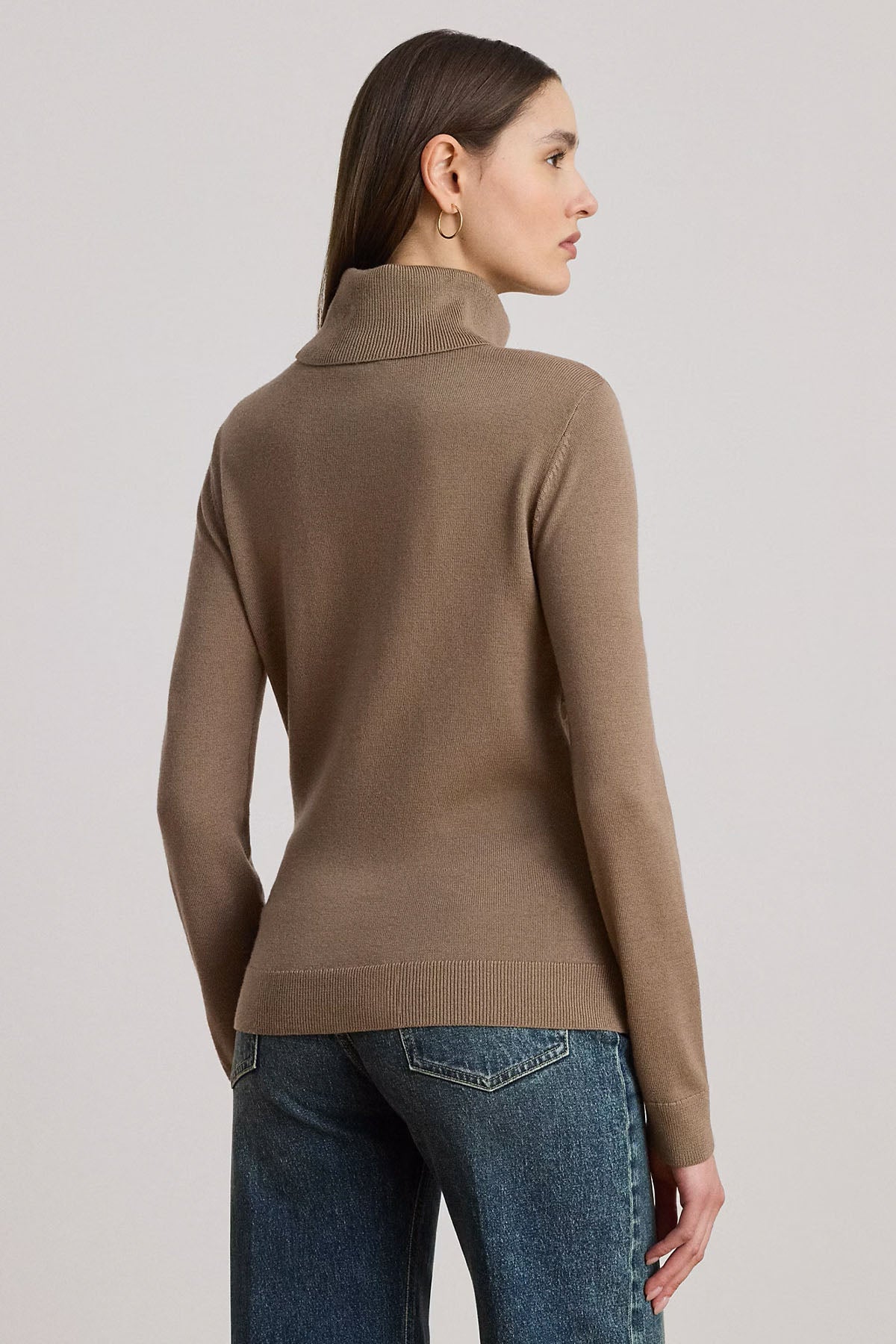 Polo Ralph Lauren Slim Fit Balıkçı Yaka Örgü Yün Triko