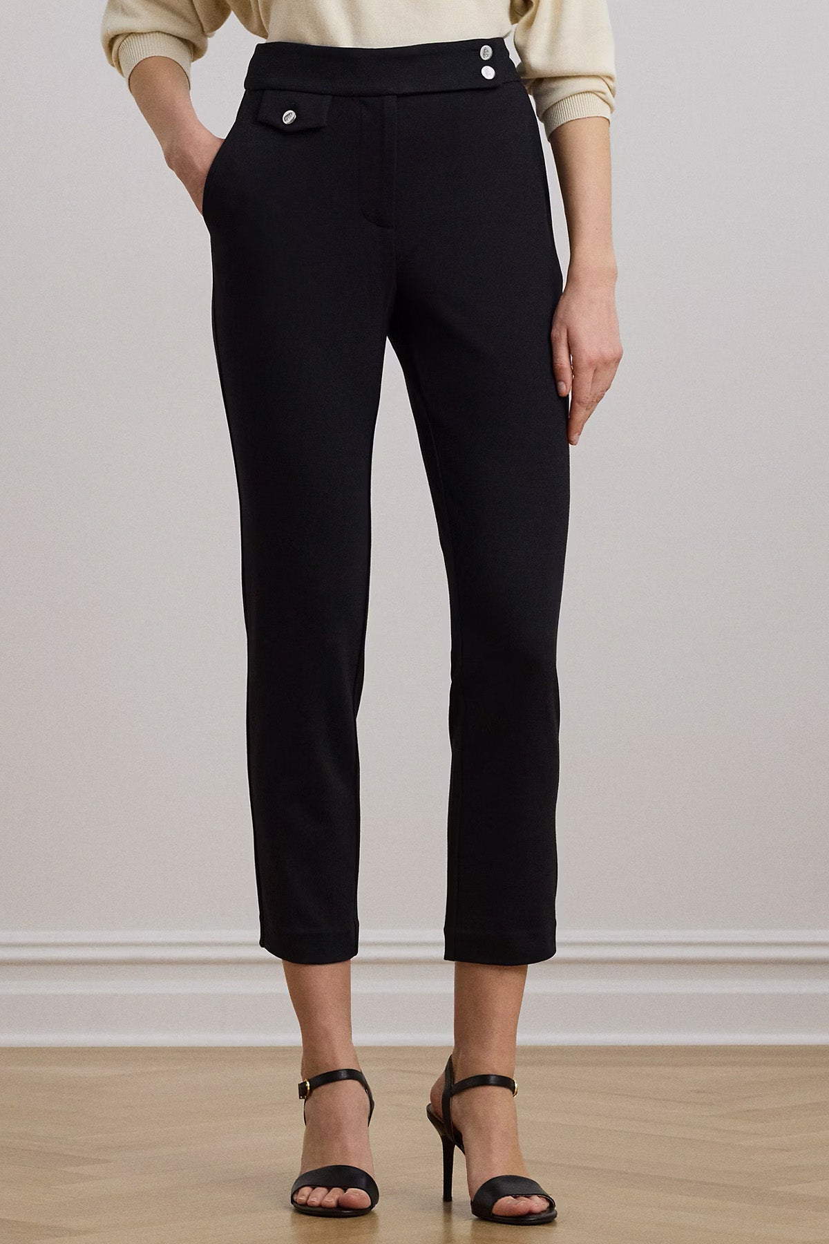 Polo Ralph Lauren Straight Fit Yüksek Bel Yandan Cepli Pantolon