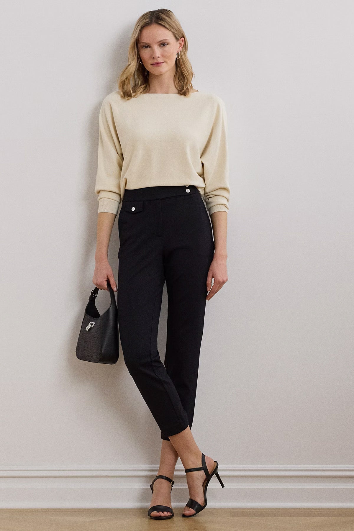 Polo Ralph Lauren Straight Fit Yüksek Bel Yandan Cepli Pantolon