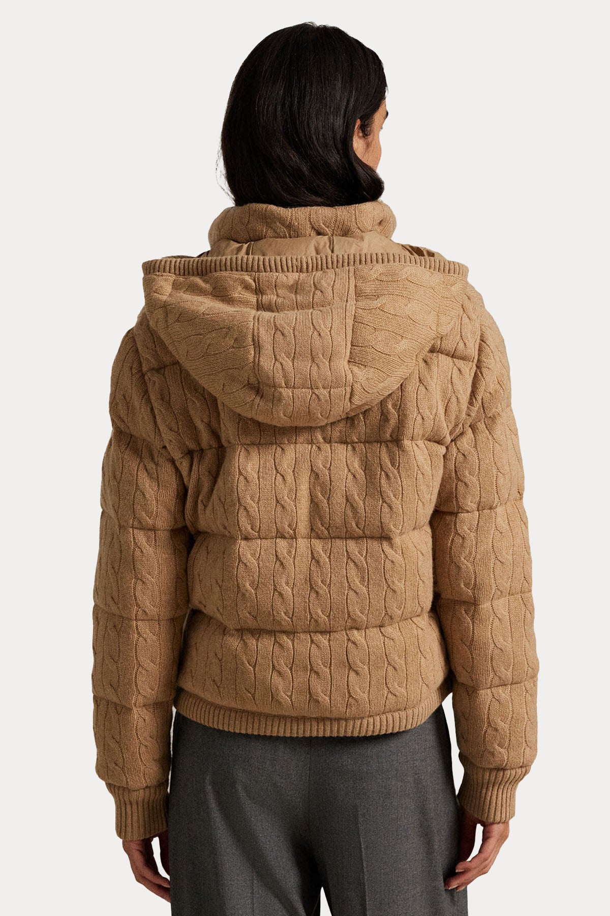 Polo Ralph Lauren Kapüşonlu Kaşmir Yün Puffer Mont