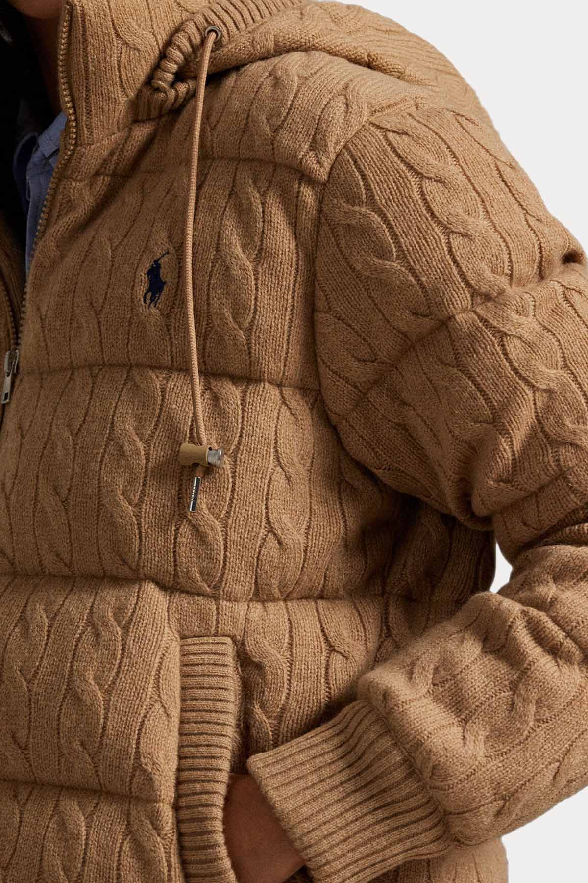 Polo Ralph Lauren Kapüşonlu Kaşmir Yün Puffer Mont