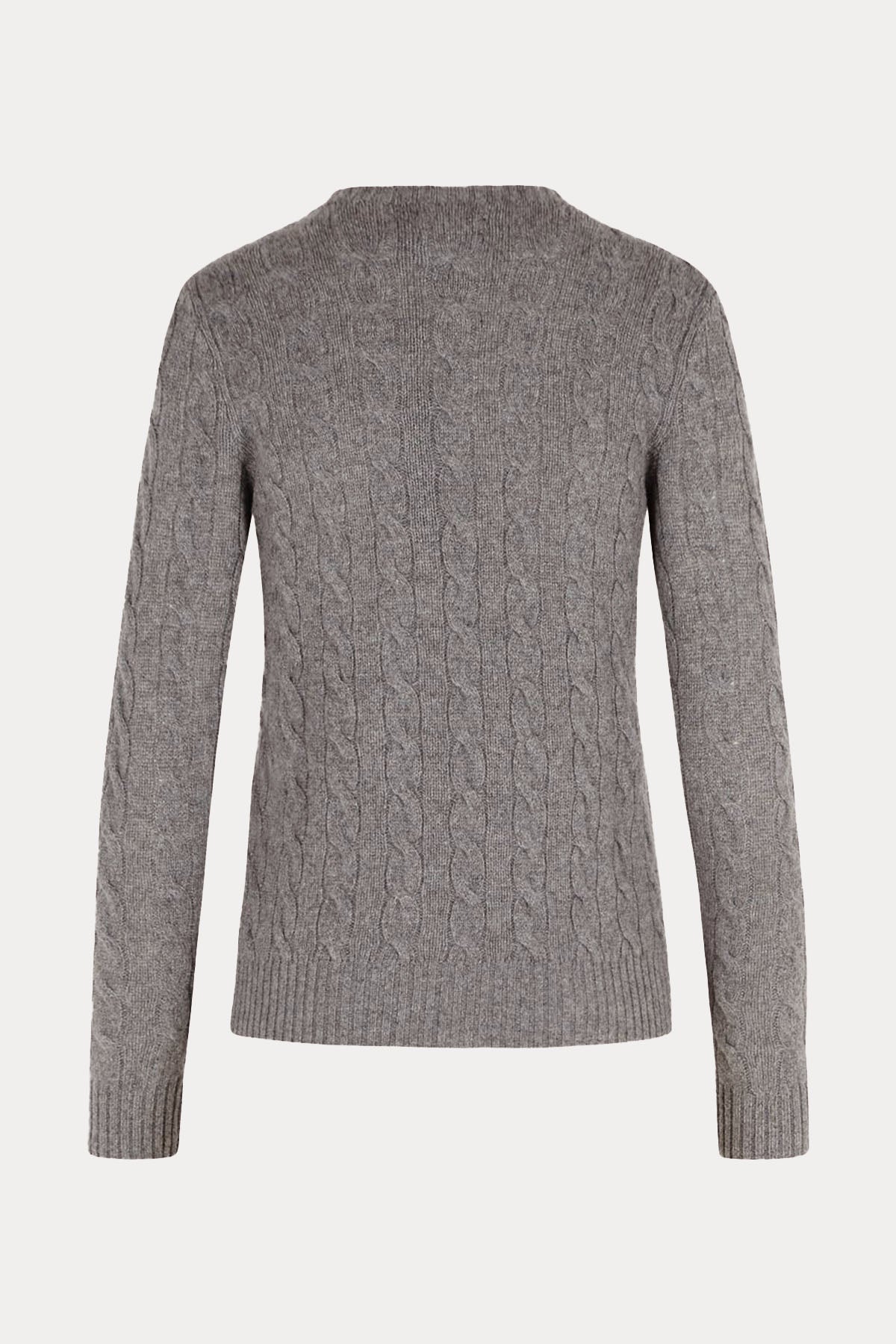 Polo Ralph Lauren Slim Fit Saç Örgü Kaşmir Yün Triko