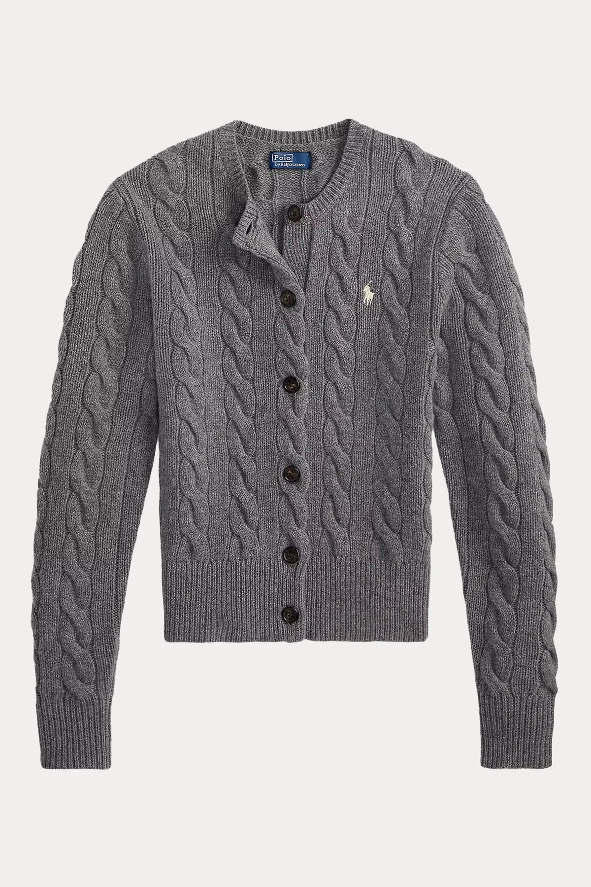 Polo Ralph Lauren Slim Fit Saç Örgü Kaşmir Yün Triko Ceket