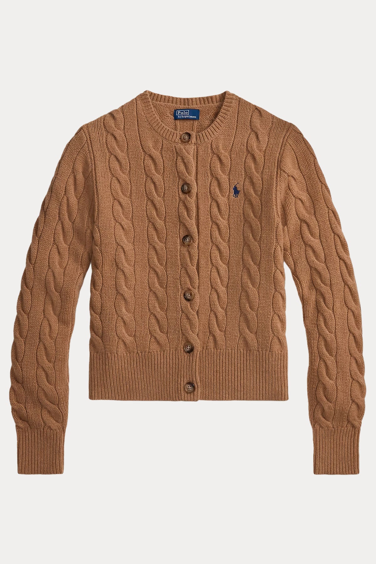 Polo Ralph Lauren Slim Fit Saç Örgü Kaşmir Yün Triko Ceket