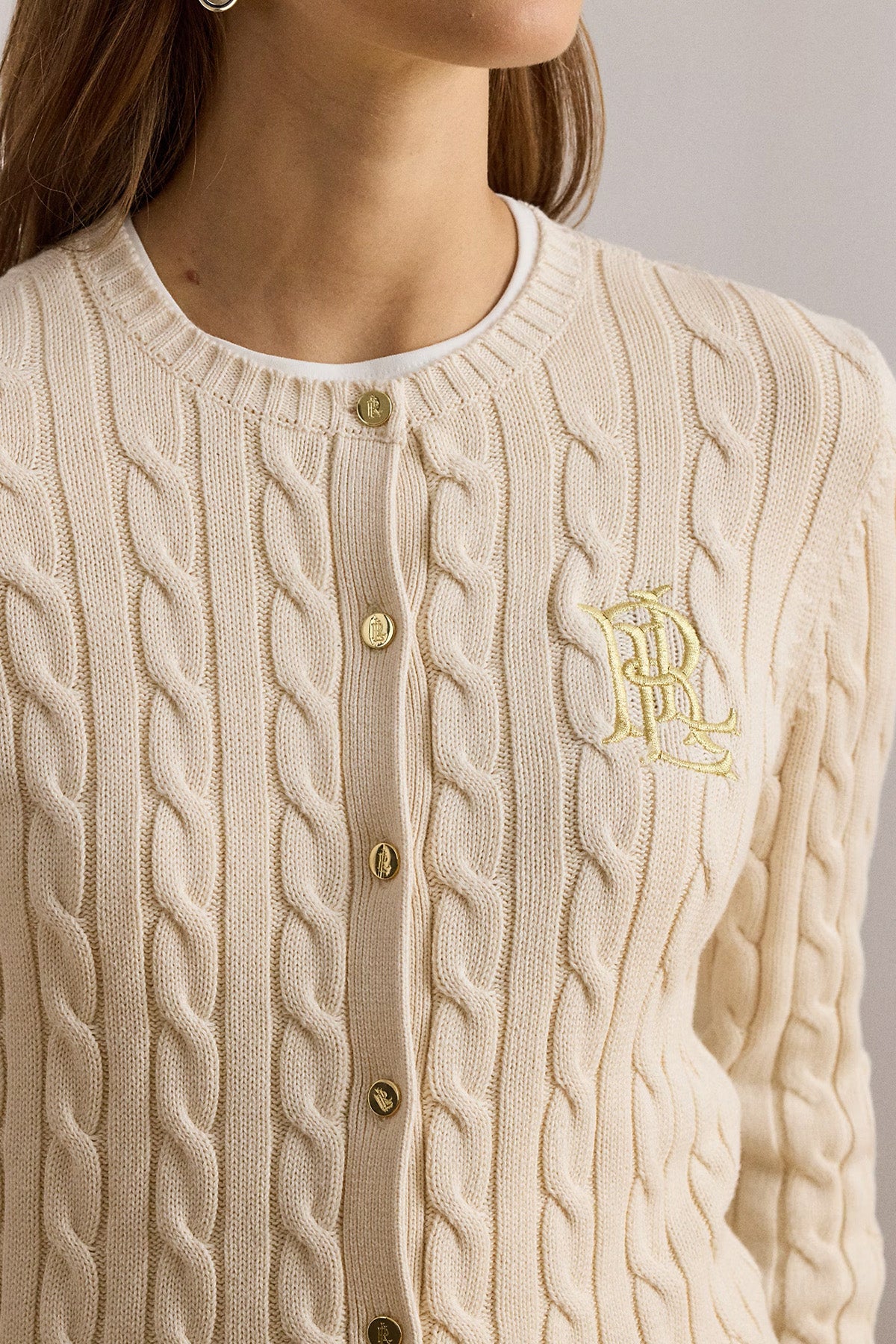 Polo Ralph Lauren Slim Fit İnce Saç Örgü Triko Ceket-Ceket-Libas