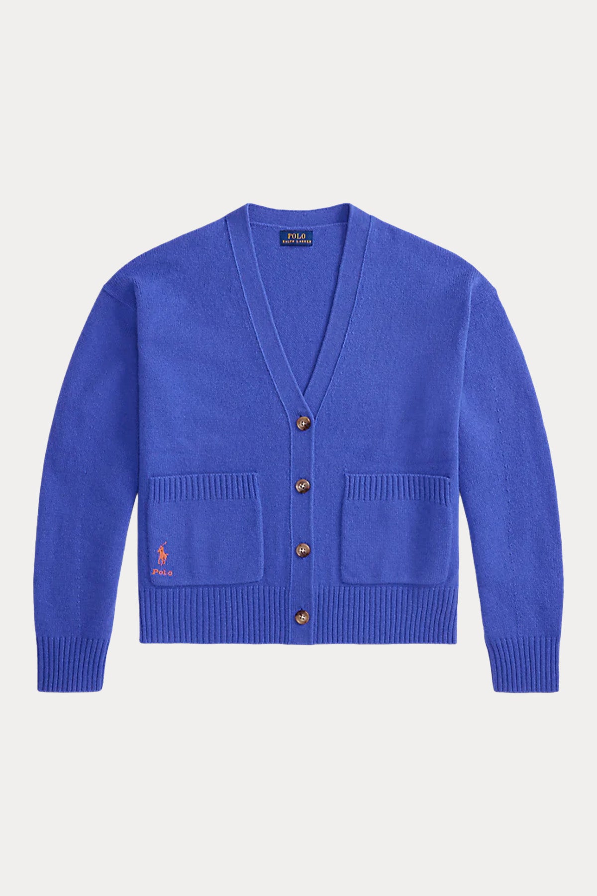 Polo Ralph Lauren V Yaka Kaşmir Örgü Yün Triko Ceket